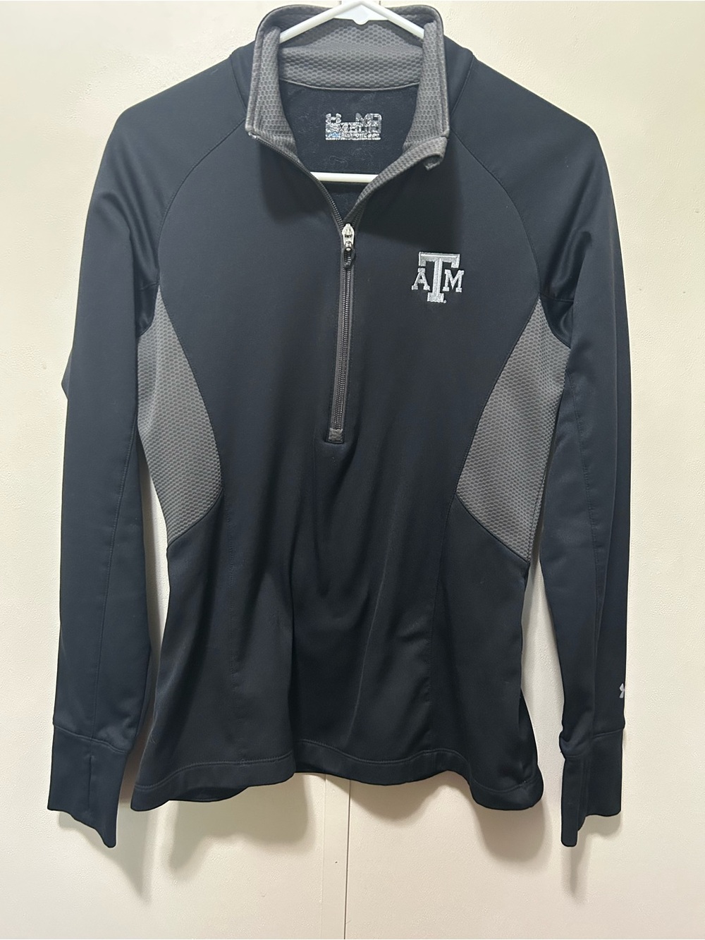 Under Armour Black Pullover with Silver Logo